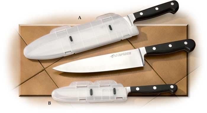 Blade Safe for keeping your kitchen knife safe in a drawer